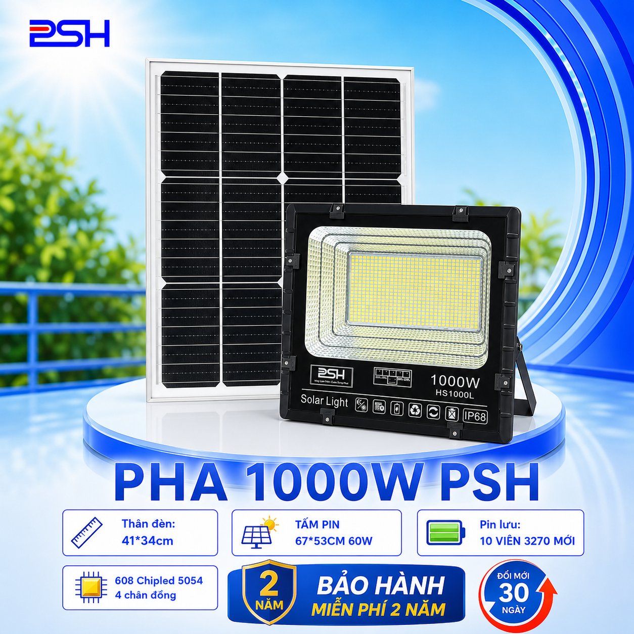 ĐÈN PHA PSH 1000W BẢN NÂNG CẤP