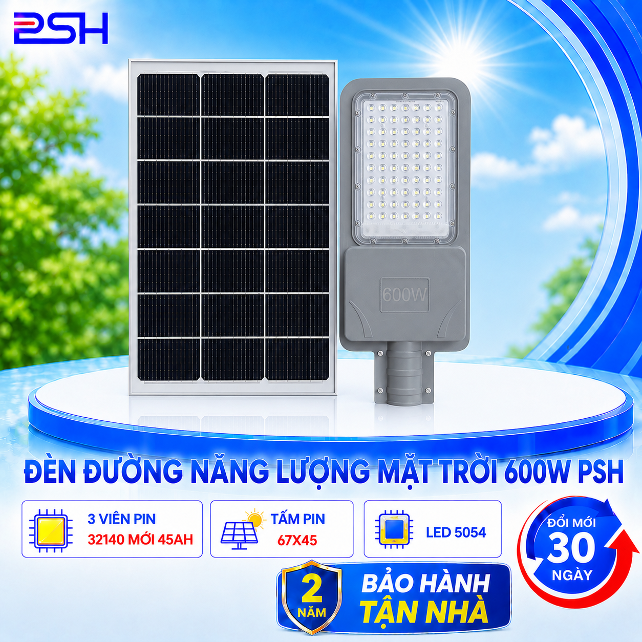 Đèn Bàn Chải 600W PSH