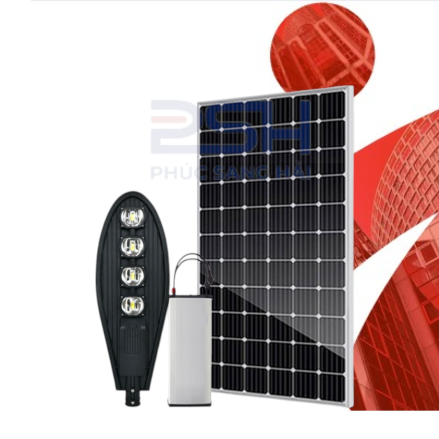 ĐÈN ĐƯỜNG CÔNG TRÌNH CHIẾC LÁ 200W