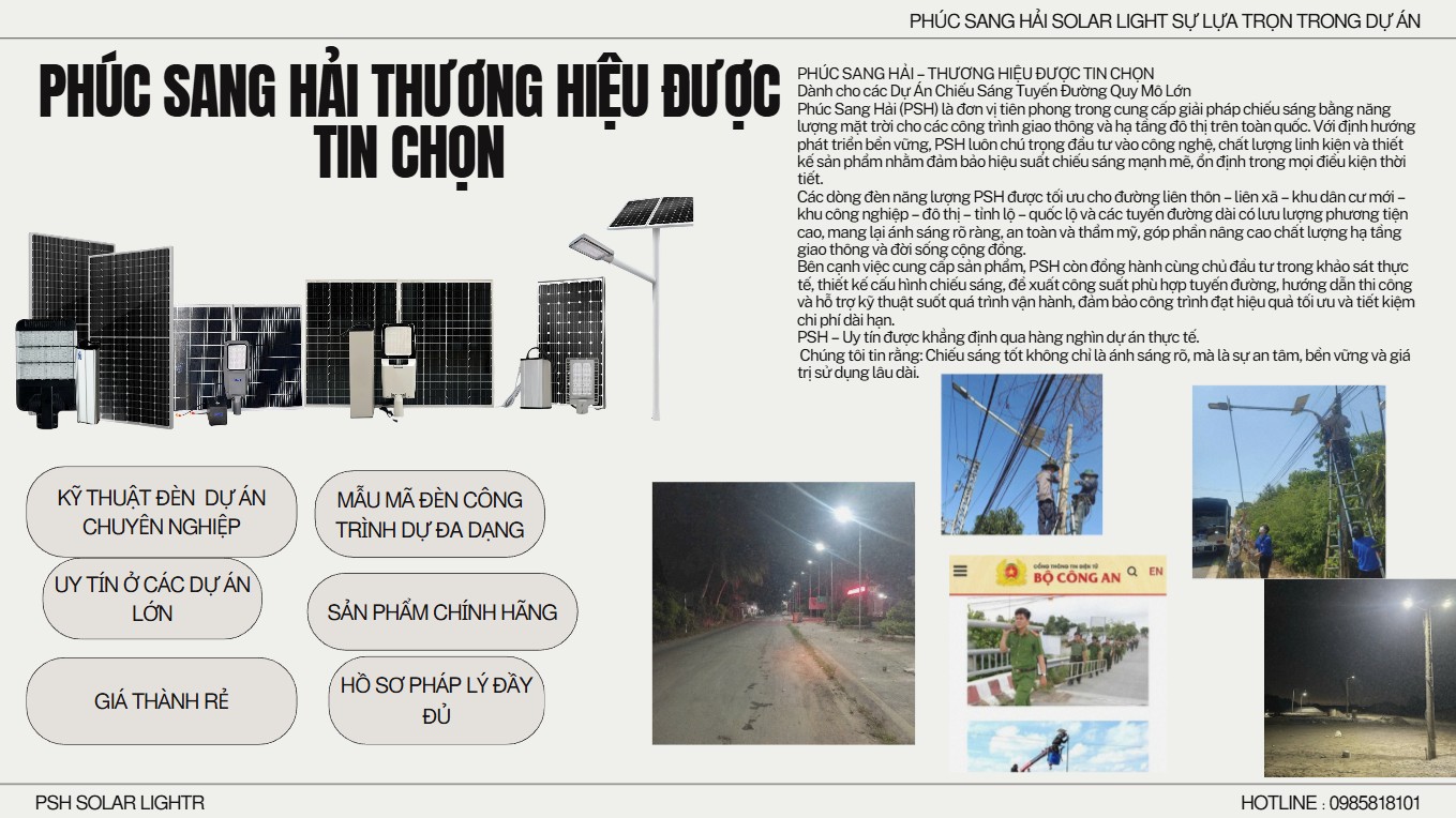 PHÚC SANG HẢI  THƯƠNG HIỆU ĐƯỢC TIN CHỌN